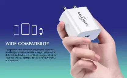 Callmate 20 W Qualcomm 3.0 3 A Mobile Charger with Detachable Cable (White, Cable Included) Callmate 20 W Qualcomm 3.0 3 A Mobile Charger with Detachable Cable (White, Cable Included)